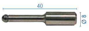 Kugeltastereinsatz ø 0,5 mm