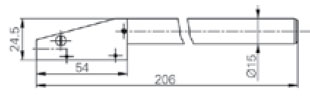 TVM4.1 Halter für Umkehrtaster