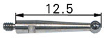 Messtaster mit Hartmetallkugel, Ausschussgewinde M1.4, L = 12 mm, Kugel ø 2 mm